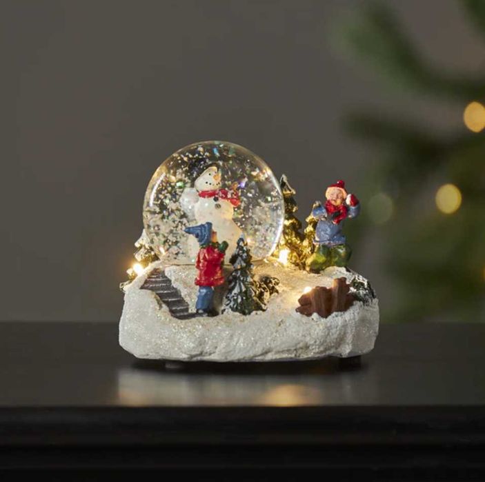 Glob om de zapada decoratiune Craciun din Suedia iluminat Aspect Retro