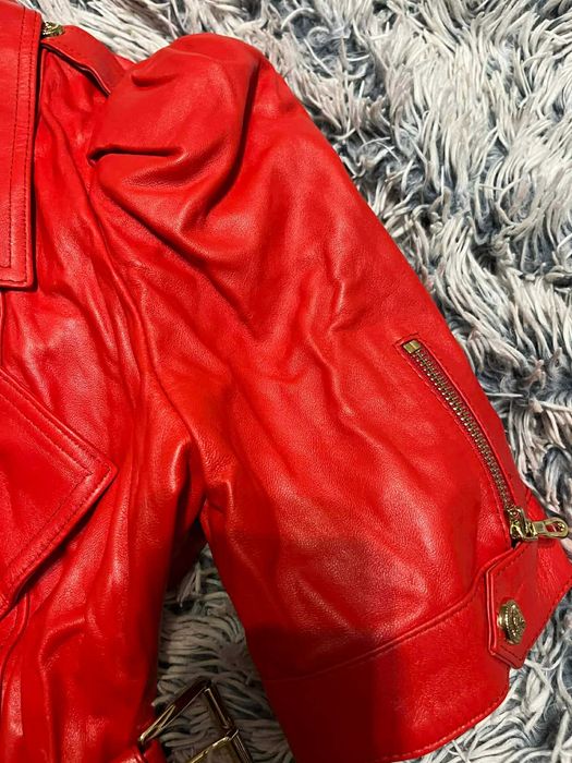 Кожено яке с къс ръкав