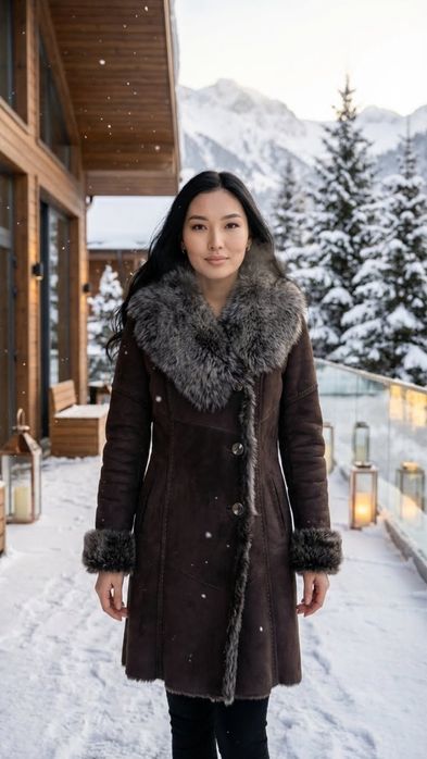 Дубленка зимняя.