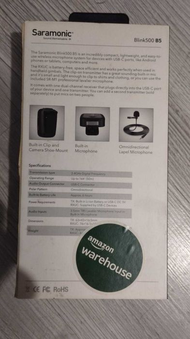 Lavaliera digitala Saramonic Blink 500 B5