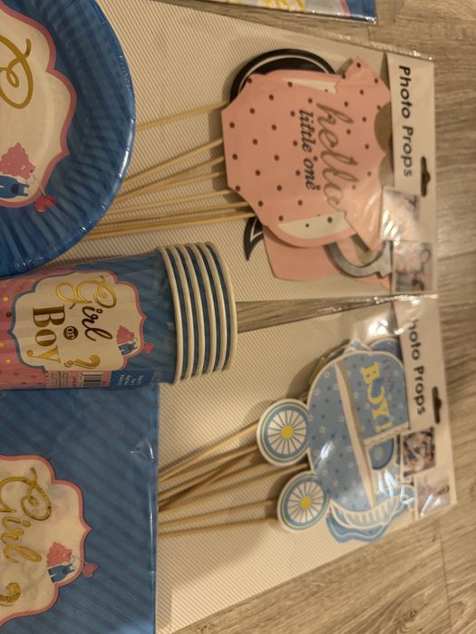 Комплект винил, балони и аксесоари за baby shower