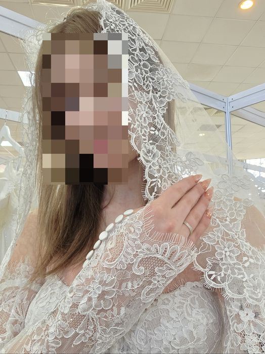 Rochie de mireasa tip A din dantela