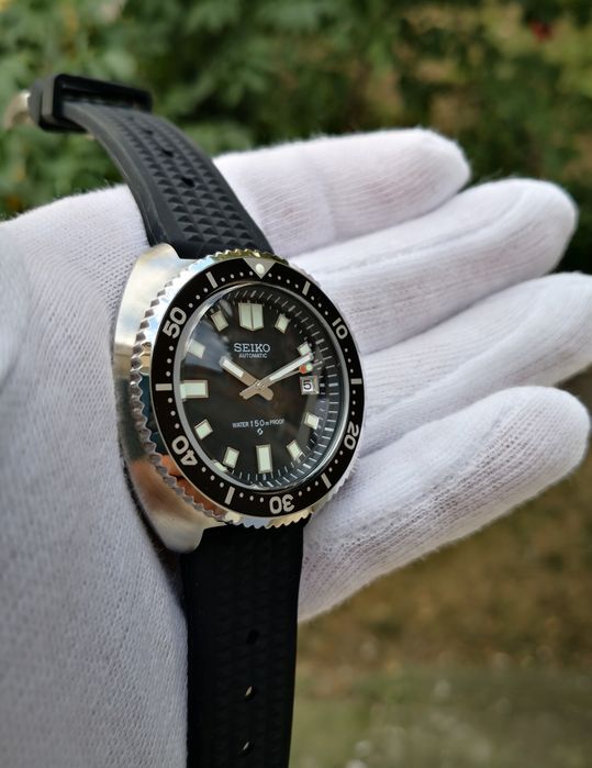 Ceas automatic Seiko Mod Captain Willard 1970  curea silicon