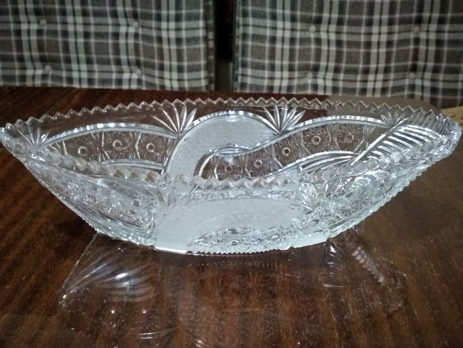 Ваза, блюдо  хрустальные, советские
