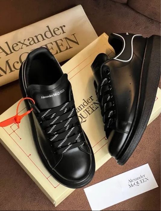 Adidasi Alexander Mcqueen piele naturala exposy negri