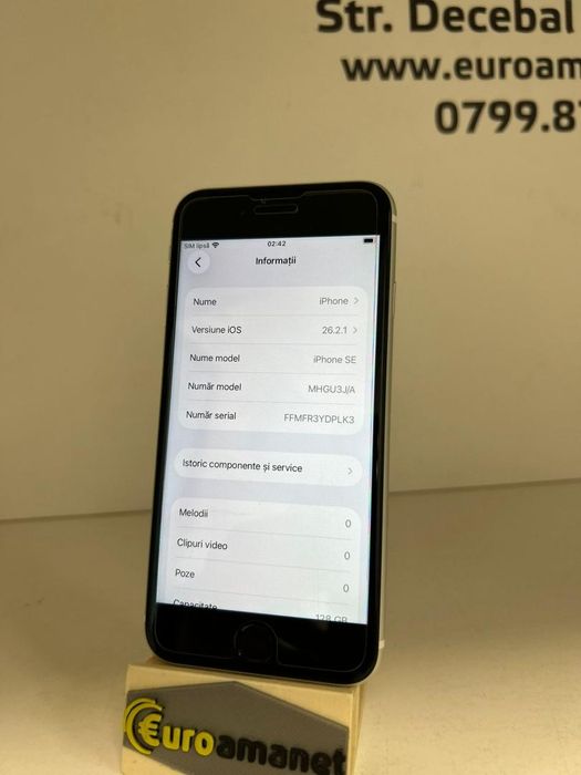 Telefon mobil Apple iPhone SE (2020), 128GB, 98% bat. -D-