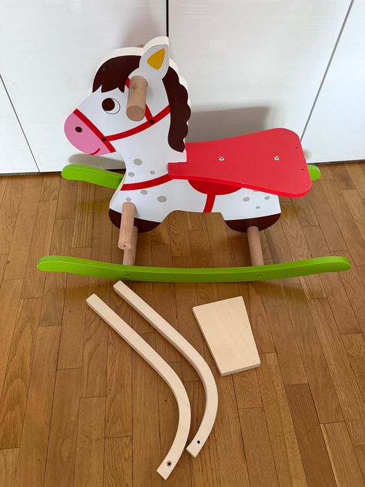 Дървено люлеещо конче или Уокър с активности