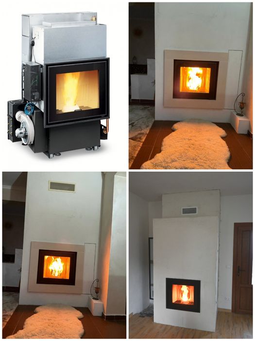 RDUCERE Termoșemineu pe Peleți 30 kw - Complet Automatizat