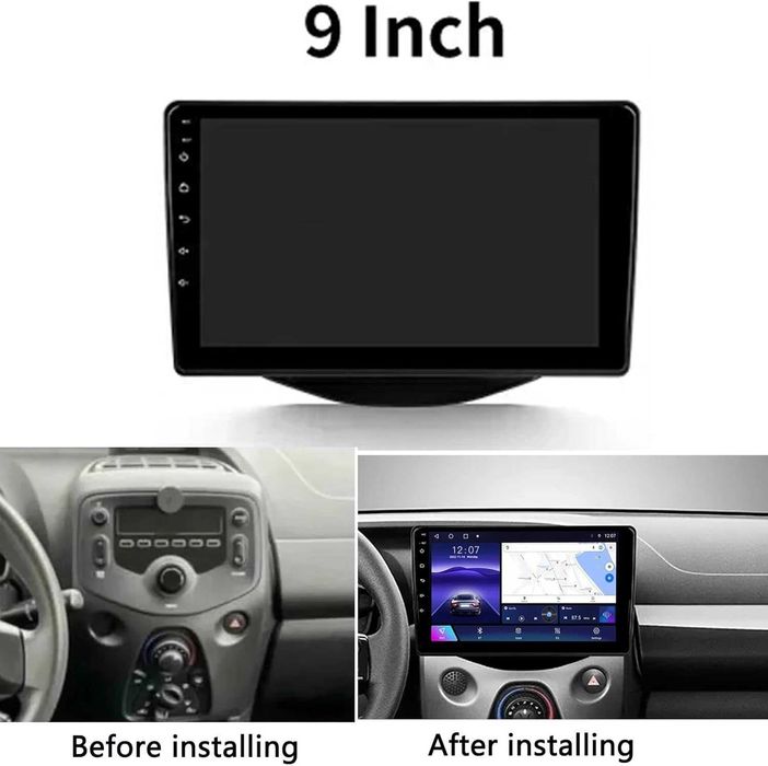 Мултимедия за Toyota Aygo Citroen C1 Peugeot 108 навигация DIN Android