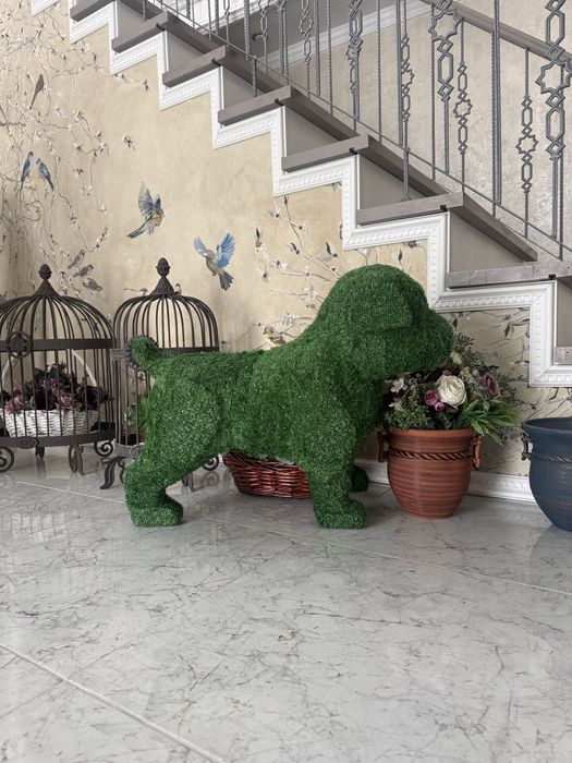 Собачка топиарий для сада