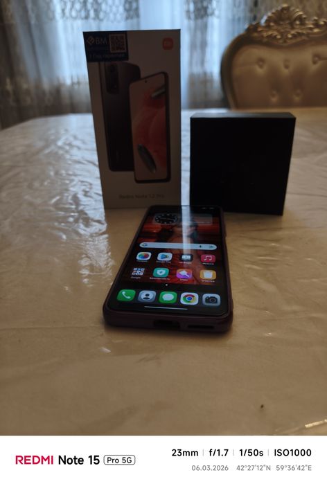 Redmi not 12 pro pamyati 8/256 karobka bari bar aybi joq