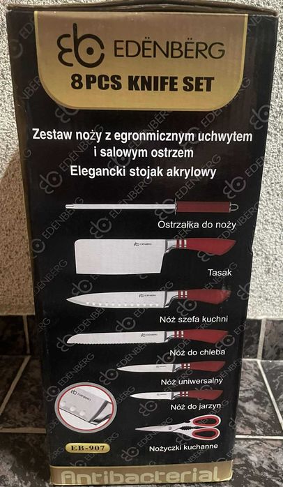 Комплект кухненски ножове Edenberg 8 части – нов, луксозен сет