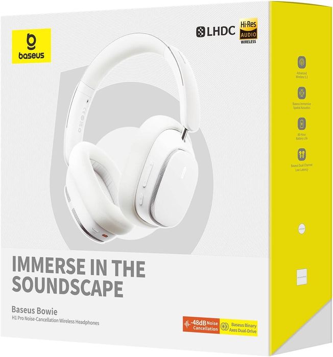 Новые наушники премиум класса Baseus Bowie H1 Pro White