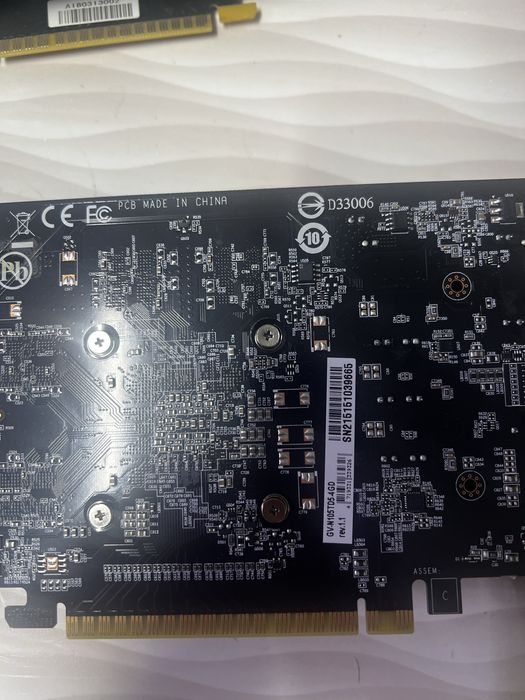 GTX 1050 Ti 4GB — б/у видеокарта