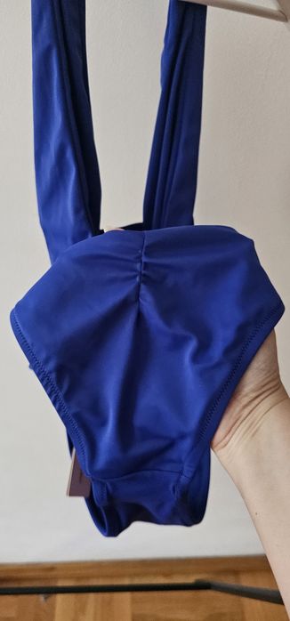 Agent Provocateur син бански с изрязани детайли