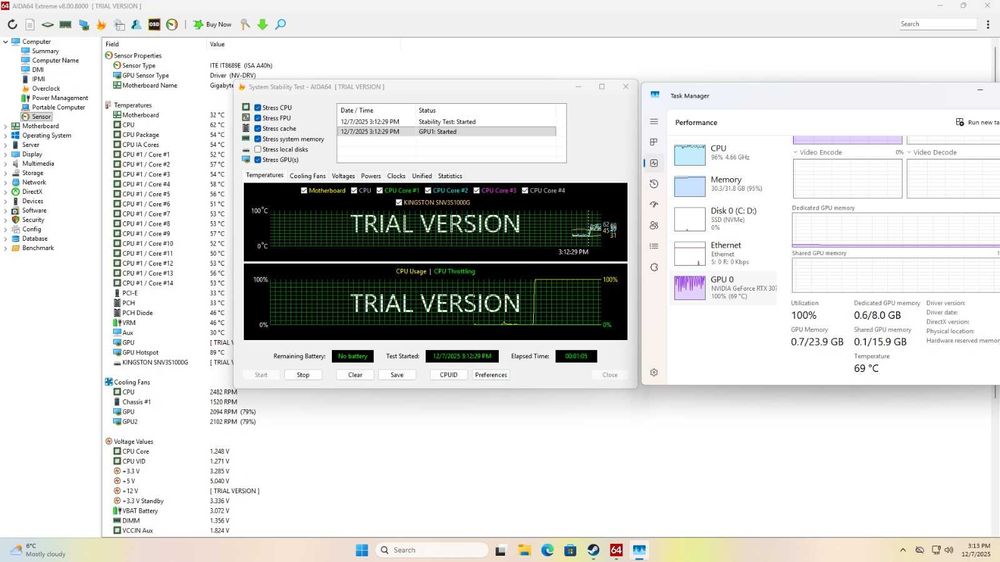 PC Gaming | Intel I5-14600KF | RTX 3070 | 32GB RAM | 1TB SSD