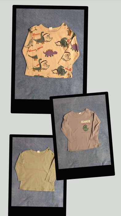 Set 3 bluzite subtiri H&M, marimea 92