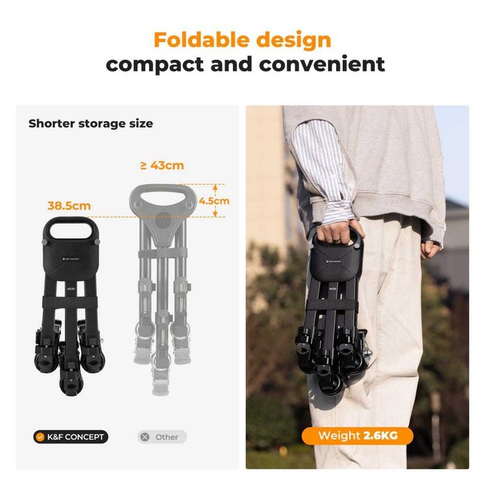 K&F Concept Количка за статив / трипод / Tripod Dolly