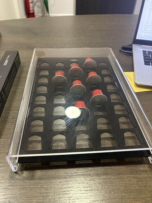 Suport capsule Nespresso sertar transparent 40 capsule