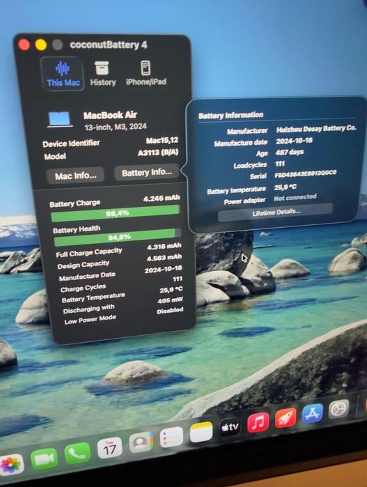 MacBook Air M3 24gb Ram, 512gb Ssd