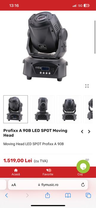 Moving head 90w LED