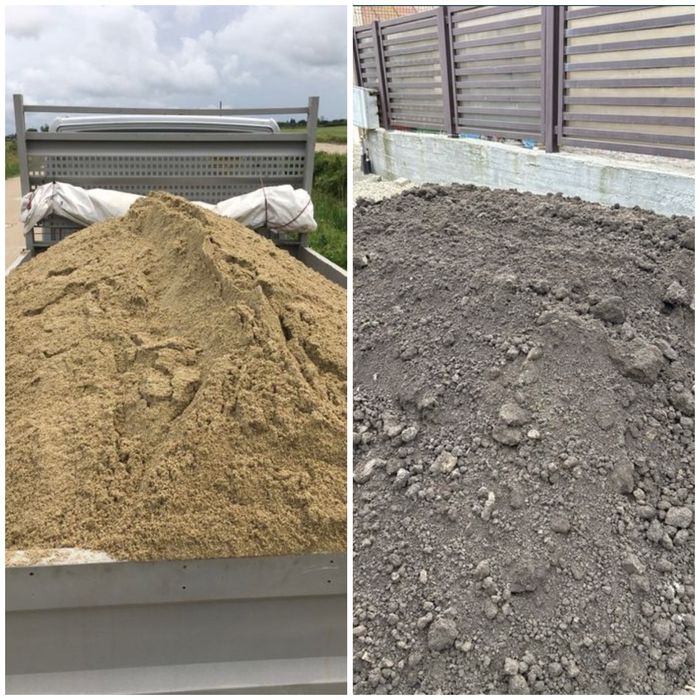 Nisip  Balastru  Pamant negru vegetal Pietris Margaritar Chisai