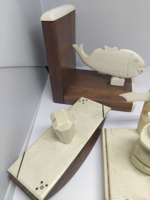 Vechi set birou ivory