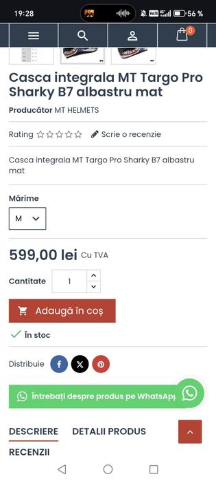 Casca MT  Sharky bulita