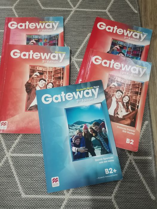 Gateway 2nd edition B1, B2, B2+, учебник +учебна тетрадка