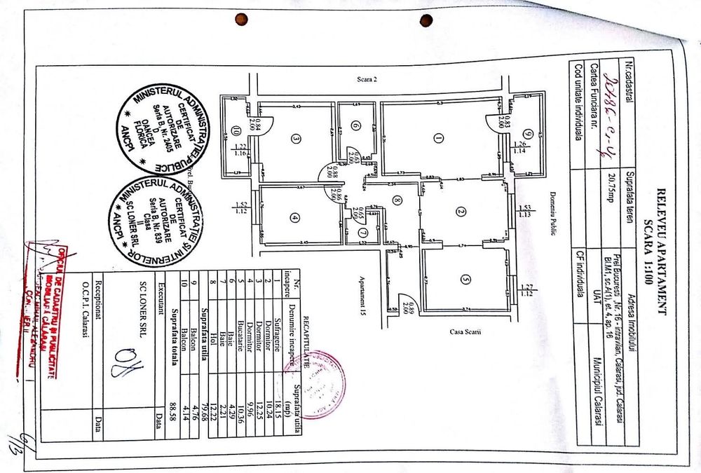 Vand apartament 4 camere Orizont - M. Eminescu