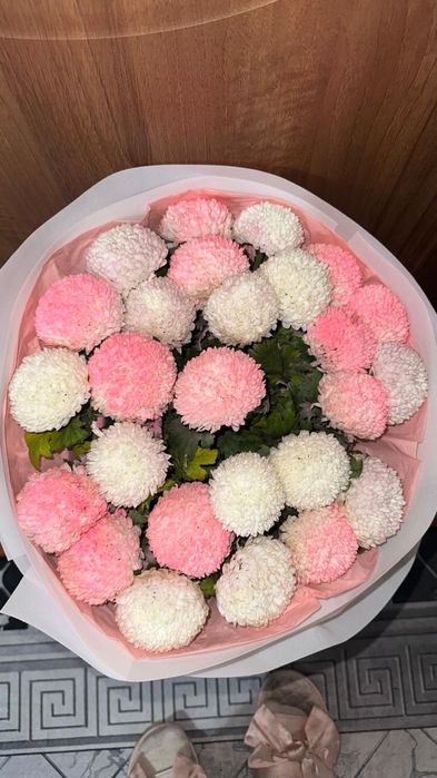 только что получила цветы,Шымкент