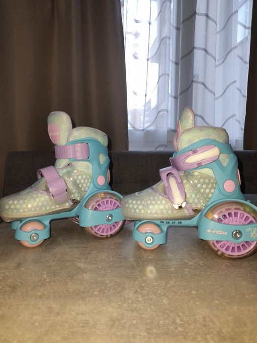 BYOX Регулируеми кънки с PVC колелца LITTLE BEETLE Frozen GIRL