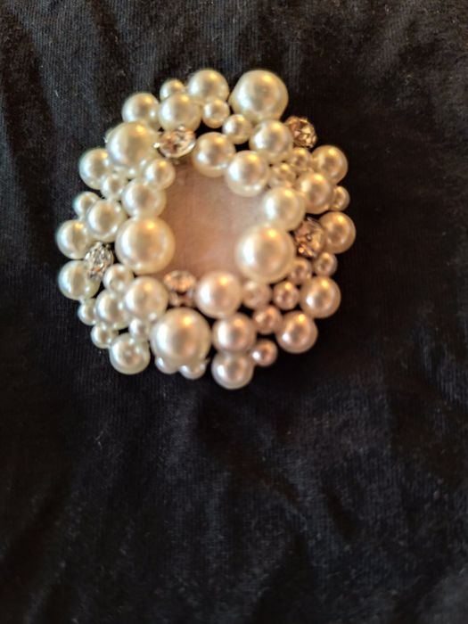 Туника черна с мечета, перли и камъни