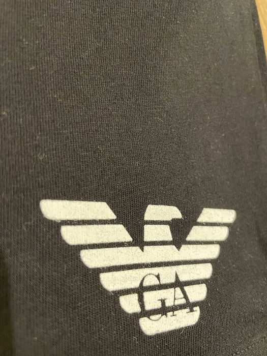 EMPORIO ARMANI, Оригинална черна тениска , размери: S,M,L,XL и XXL