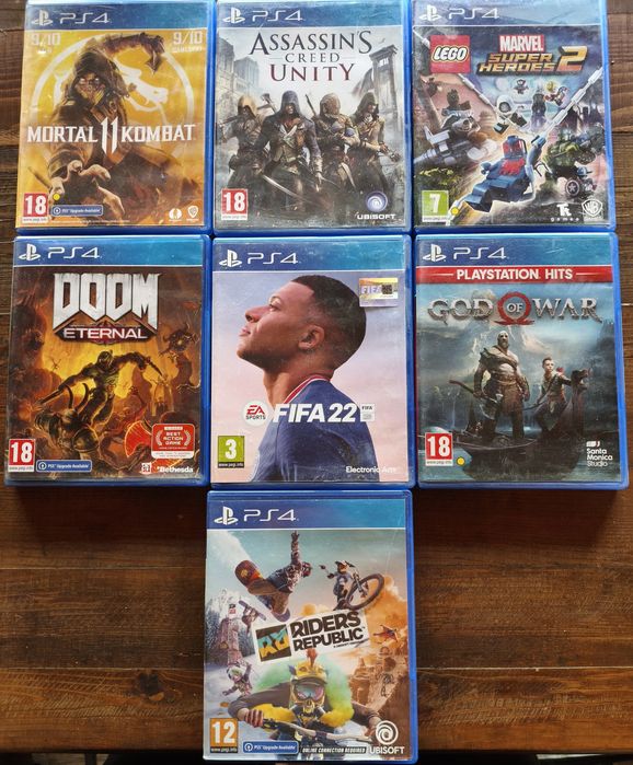 Оригинални игри за PS4 (PlayStation 4) – Перфектно състояние / Doom, God of War, MK11