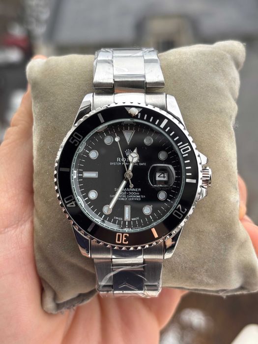 Ceas barbatesc Submariner Argintiu-Negru stil Rolex
