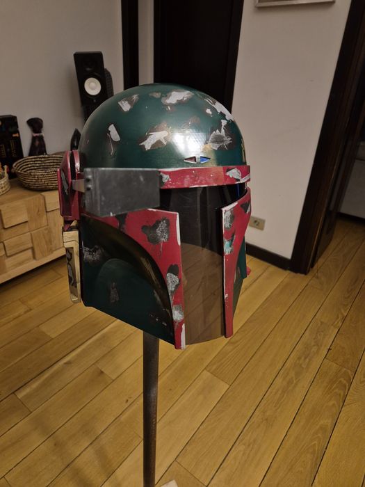 Cască Boba Fett / Mandalorian - Star Wars - Printată 3D - Battle Scar