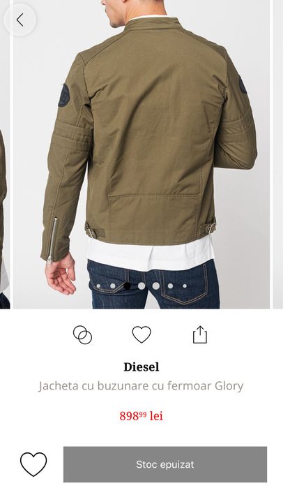 Jacheta premium Diesel primavara marime S