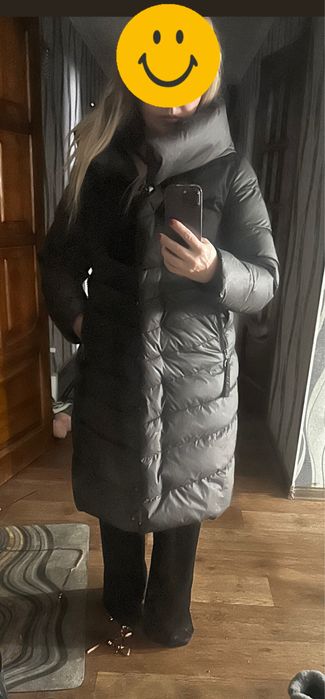 Теплый пуховик. Размер 44-46.