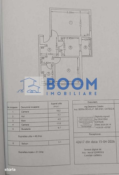 Apartament 2 camere | Centrala Termica | Bloc Anvelopat