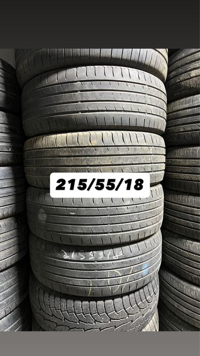 Комплекты 215/55/18 Привозные б/у шины