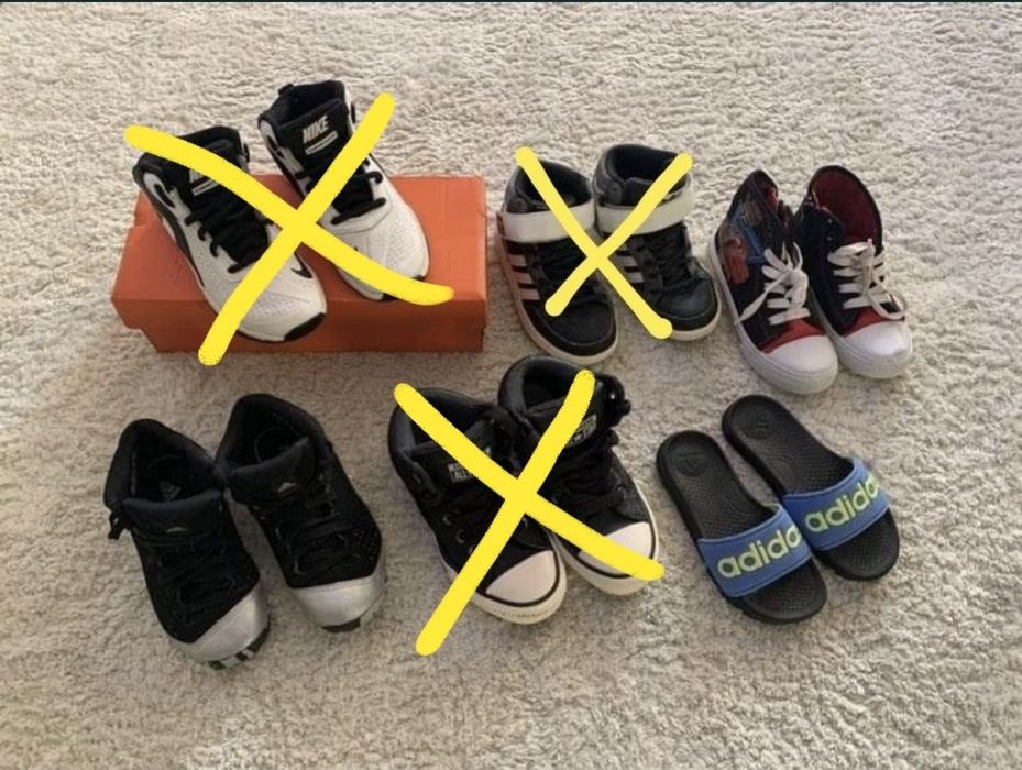 Adidasi tip baschet, Adidas, Nike, Converse, Disney, marimea 29
