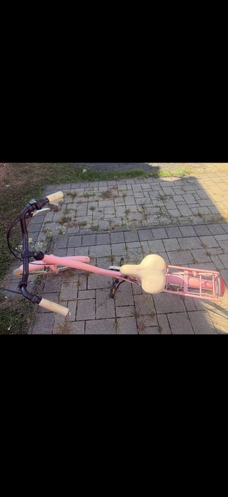 Bicicletă damă Goetze City roz – Shimano, portbagaj, 26”