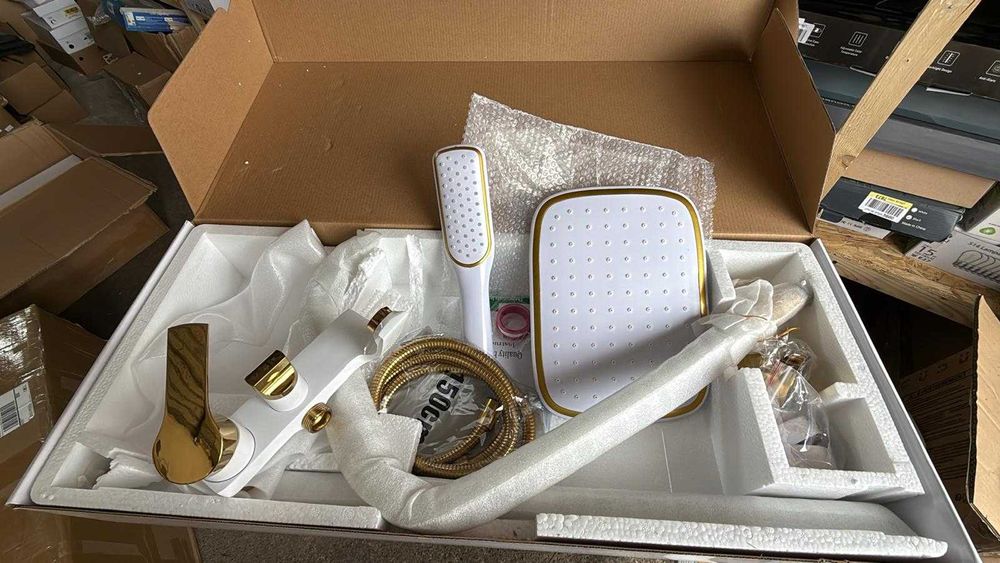 Coloana de dus alb gold sau negru gold