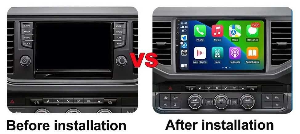 Мултимедия 10″ Android 14 за VW AMAROK I CARPLAY навигация RDS DSP GPS