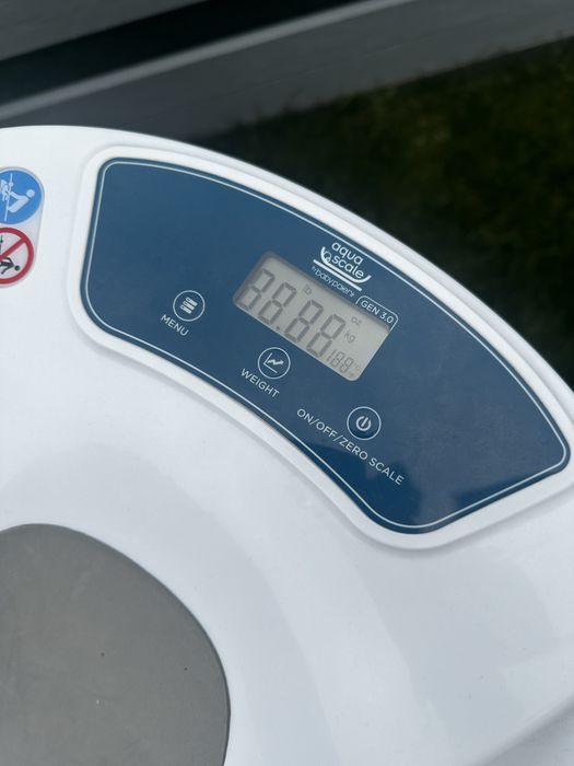 Cadita bebe si suport Aqua Scale cu termometru și cântar