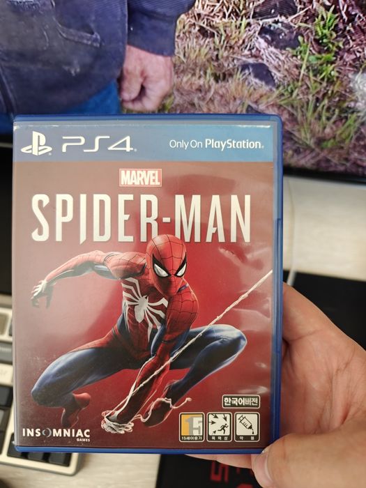 Spider man marvel playstation 4 game disk человек паук игра  ps4 disk
