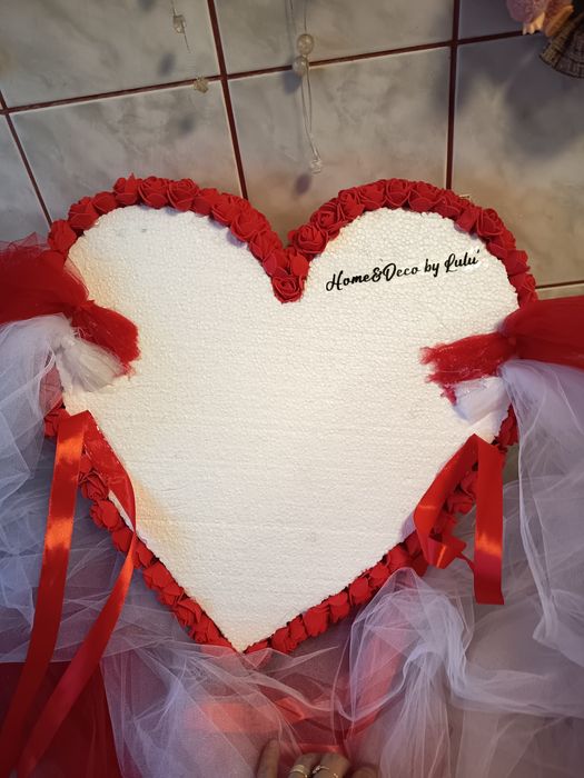 Inimioara Decorativa Masina Nunta DeLuxe