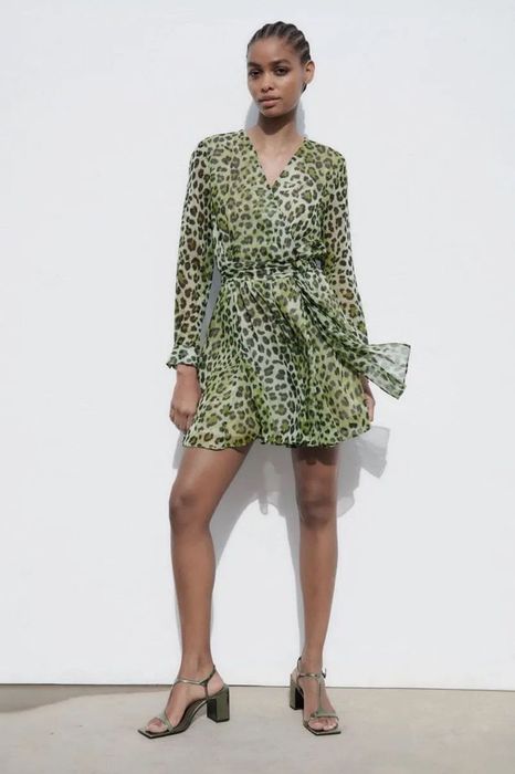 Рокля ZARA с тигрова щампа