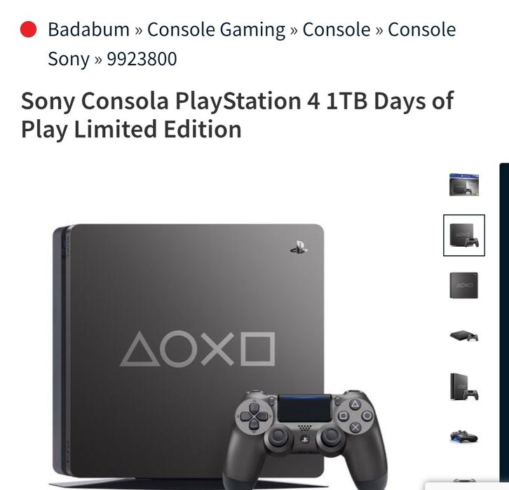 Vând PS 4 Limiteid Edition